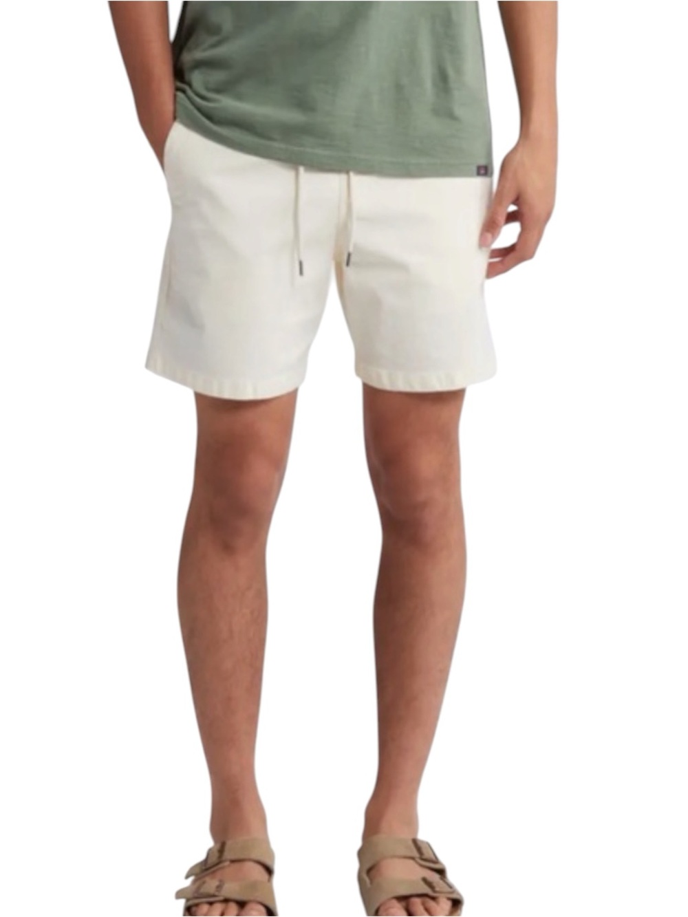 NN07 Gregor Short 1154 Pull On Mens Shorts Drawstring Waist, Color Oat, Large‎